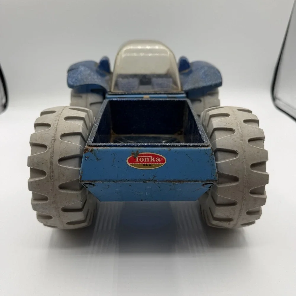 Vintage Tonka Crater Crawler 1970s Blue‎ Body Space Vehicle Pressed Steel Truck